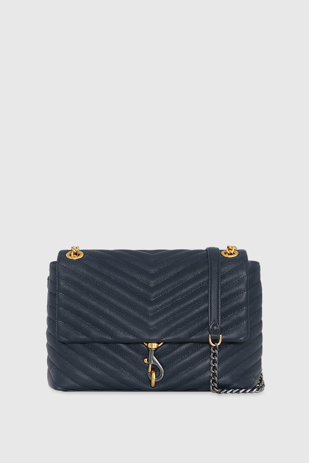 Rebecca Minkoff Edie Flap Shoulder Bag In Mysterious Blue