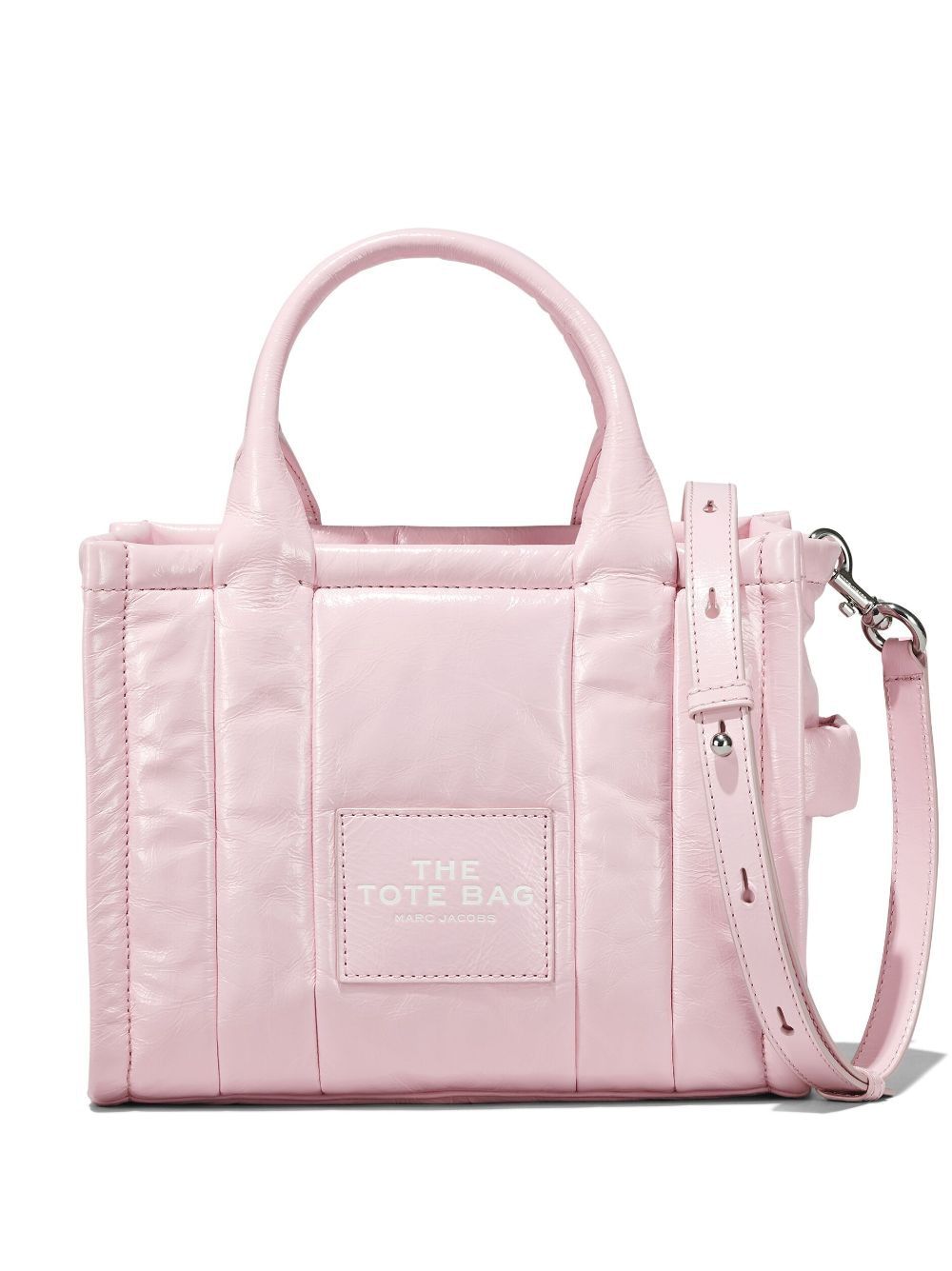 Marc Jacobs Women's Small The Shiny Crinkle Tote Bag in Pink & Purple | Size UNICA | H065L01PF22