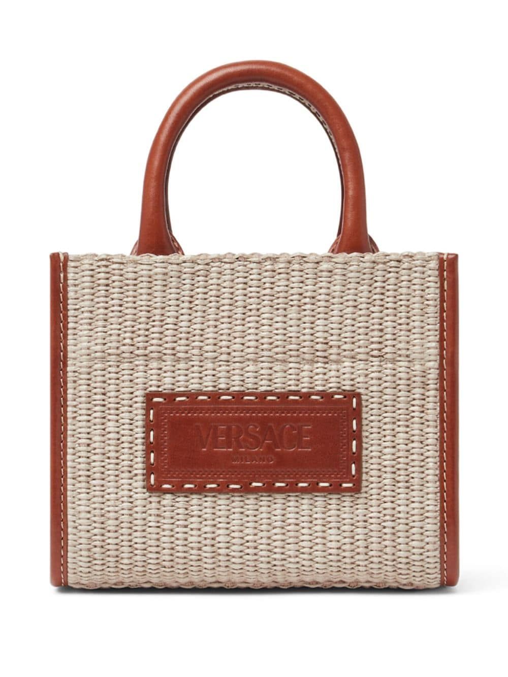 Versace Women's Xs Athena Crossbody in Neutral | 1015288 Color 1A11503 Color 2KJ8V