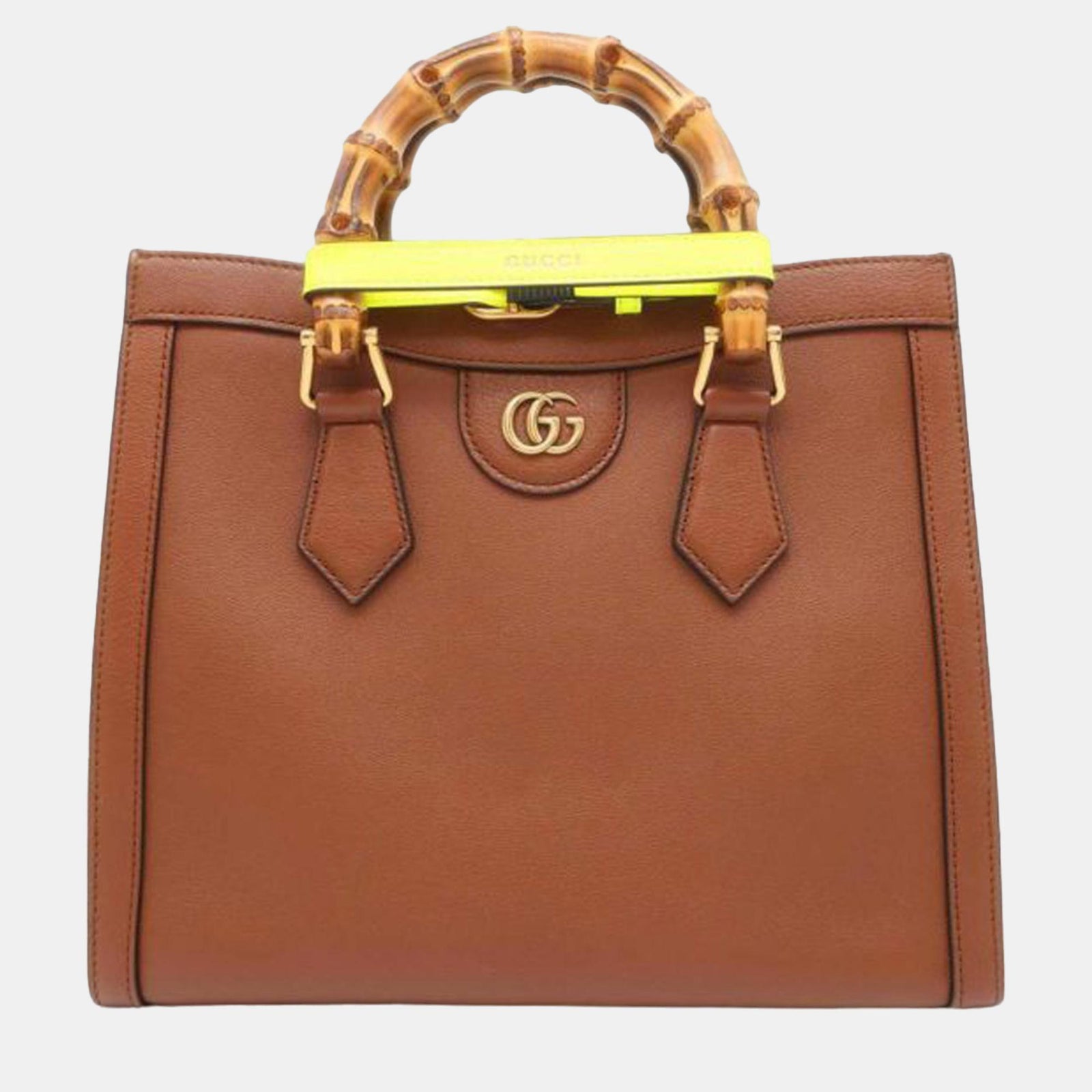 Gucci Petit sac à main Diana en bambou marron