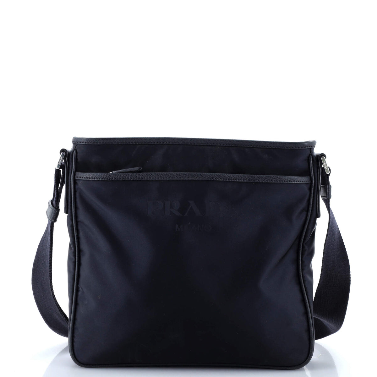 Prada PRADA Front Pocket Messenger Bag Tessuto Medium