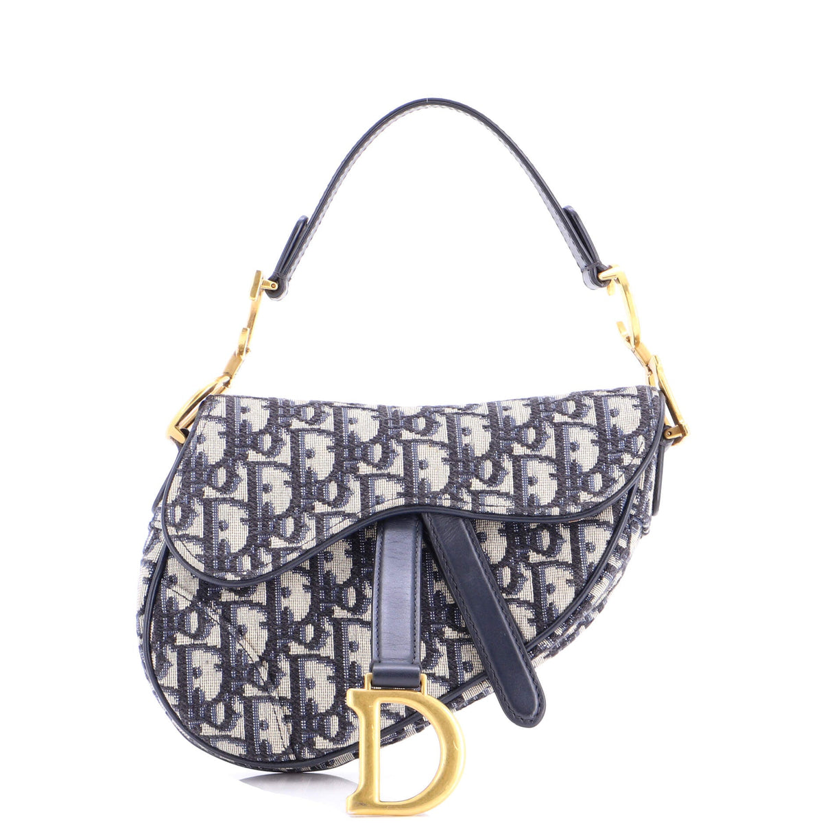 Christian Dior Saddle Handbag Oblique Canvas Mini