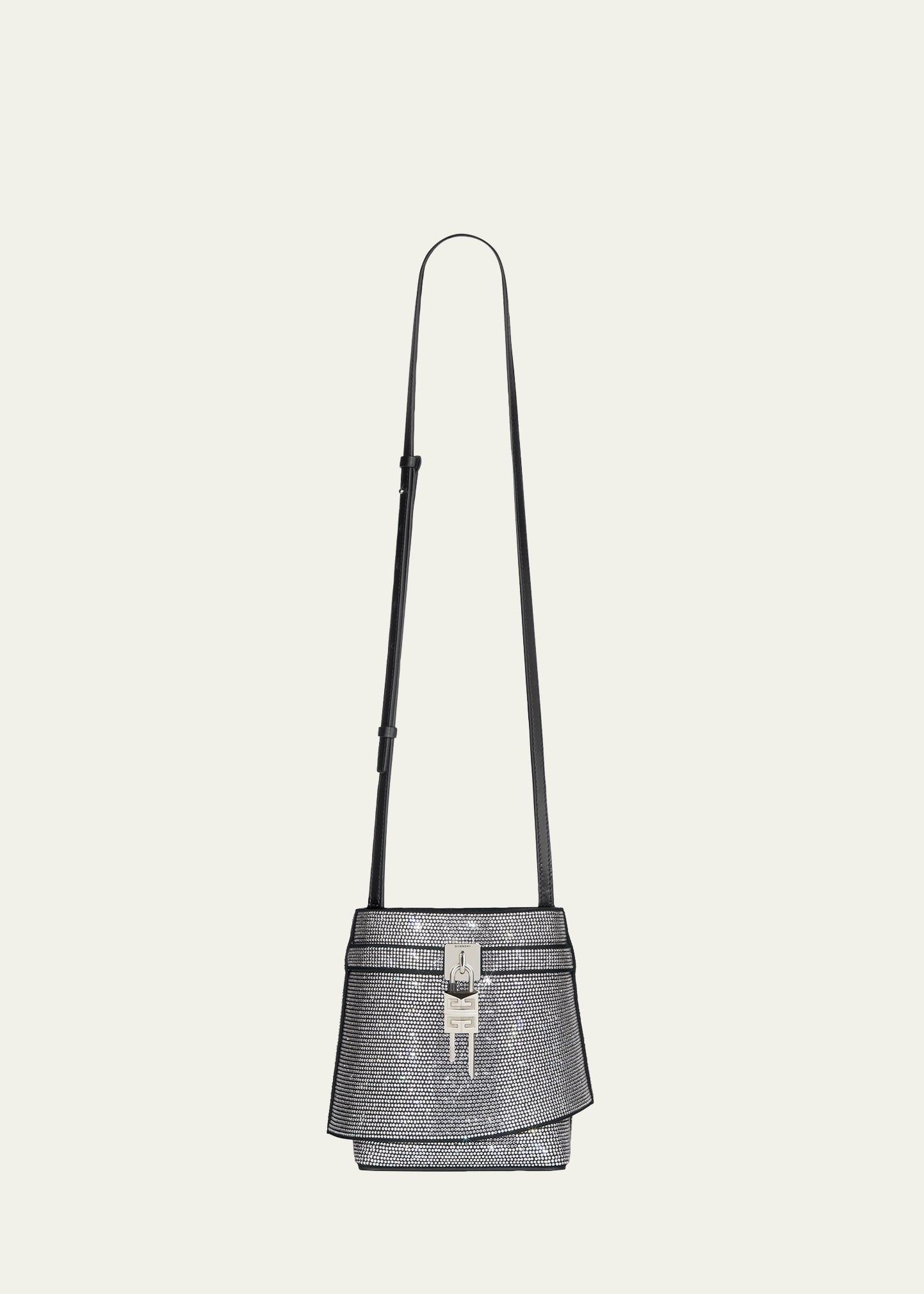 Givenchy Shark Lock Bucket Bag in Embellished Leather