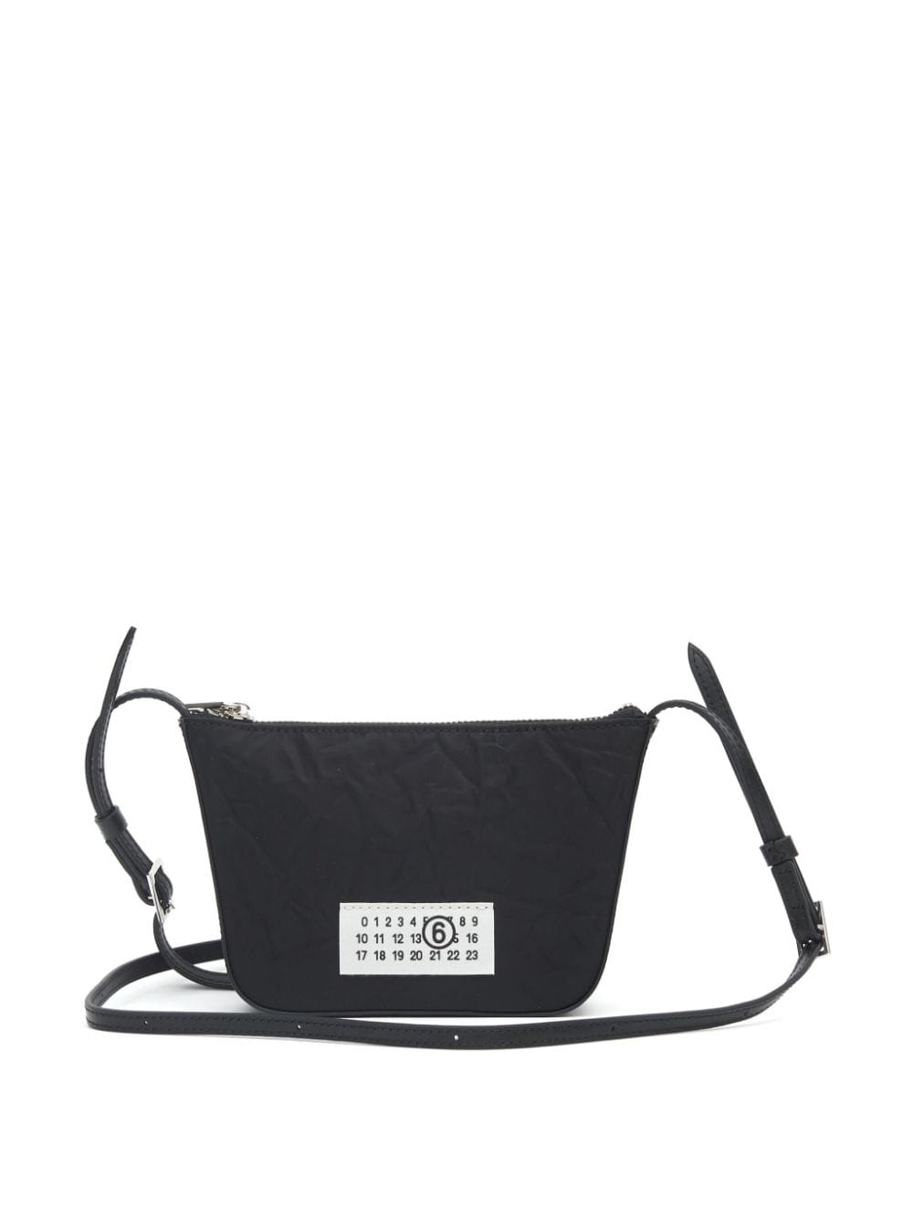 Mm6 Maison Margiela Women's Mini Numeric Shoulder Bag in Black | Size UNI | SB5ZI0008P6994T8013