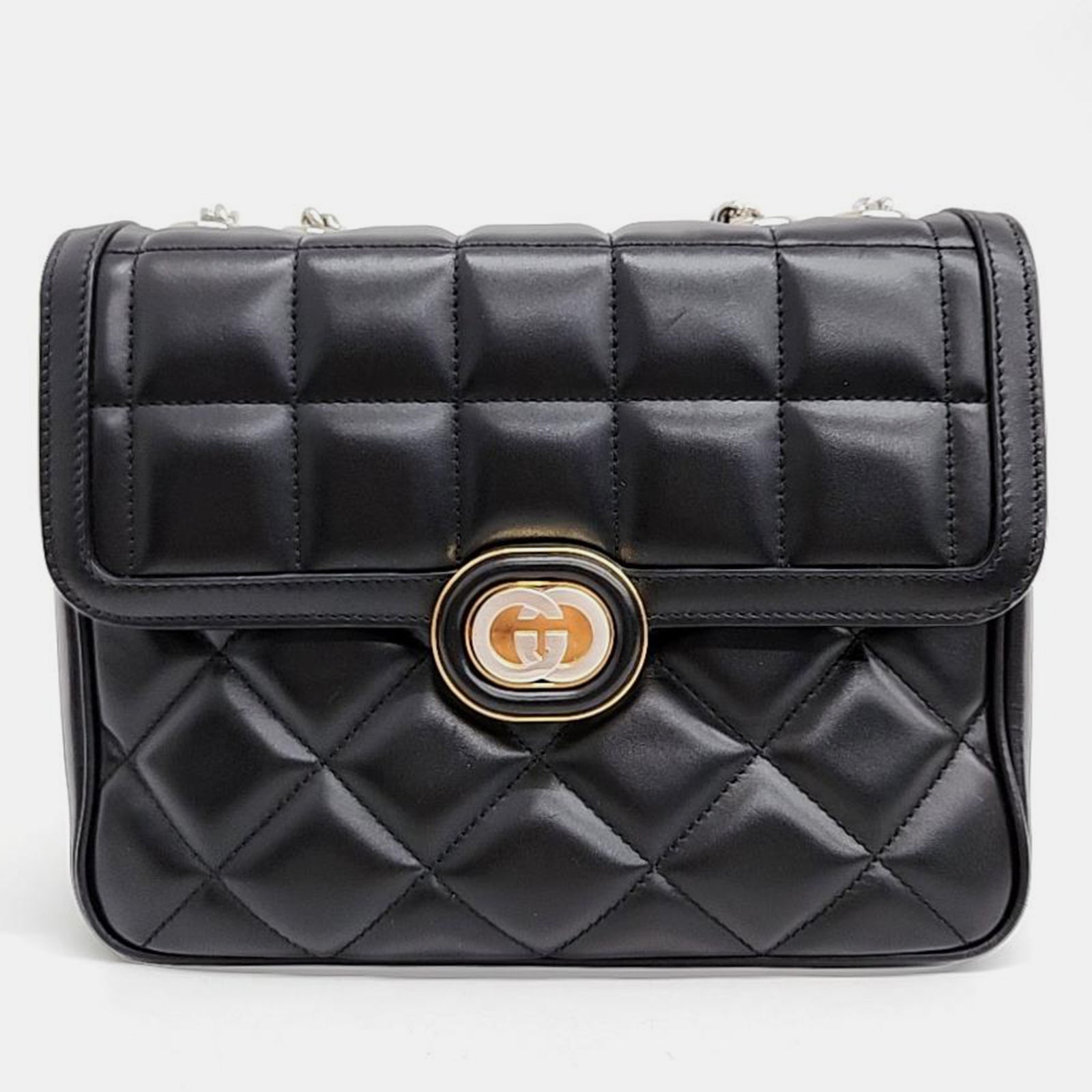 Gucci Black Leather Small Shoulder Bag