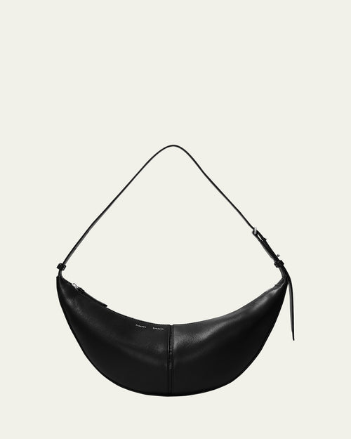 Slide Napa Leather Shoulder Bag