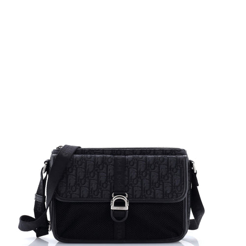 Dior 8 Messenger Bag Oblique Canvas with Mesh Small