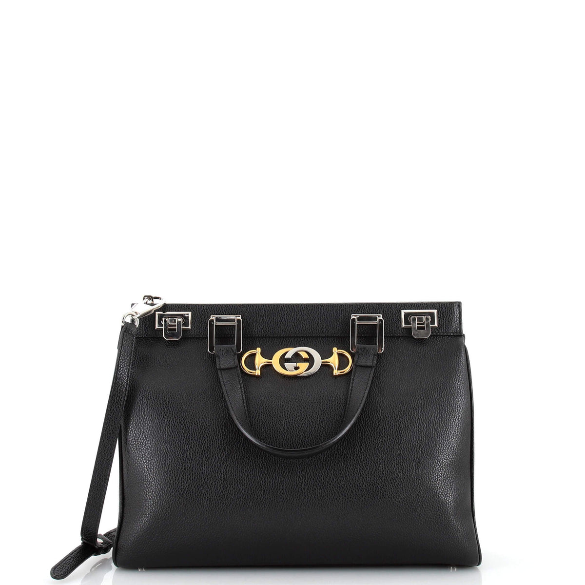 Gucci GUCCI Zumi Top Handle Bag Leather Medium