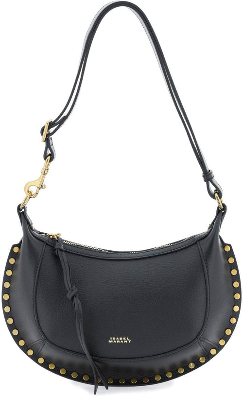 Women's Oskan Moon Leather Shoulder Bag in Black | Size UNICA | PP0003FAA1C02M