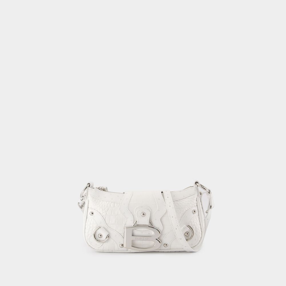 Balenciaga Women's Essex Small Shoulder Bag in White | 805260 Color 2ABBZ Color 9001