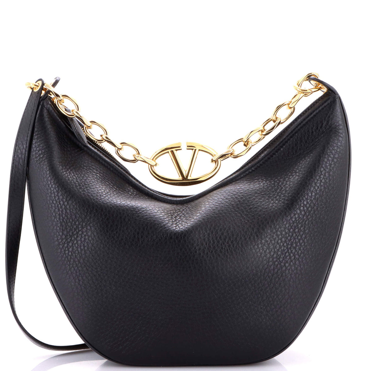 Valentino VALENTINO GARAVANI Vlogo Moon Hobo Leather Medium