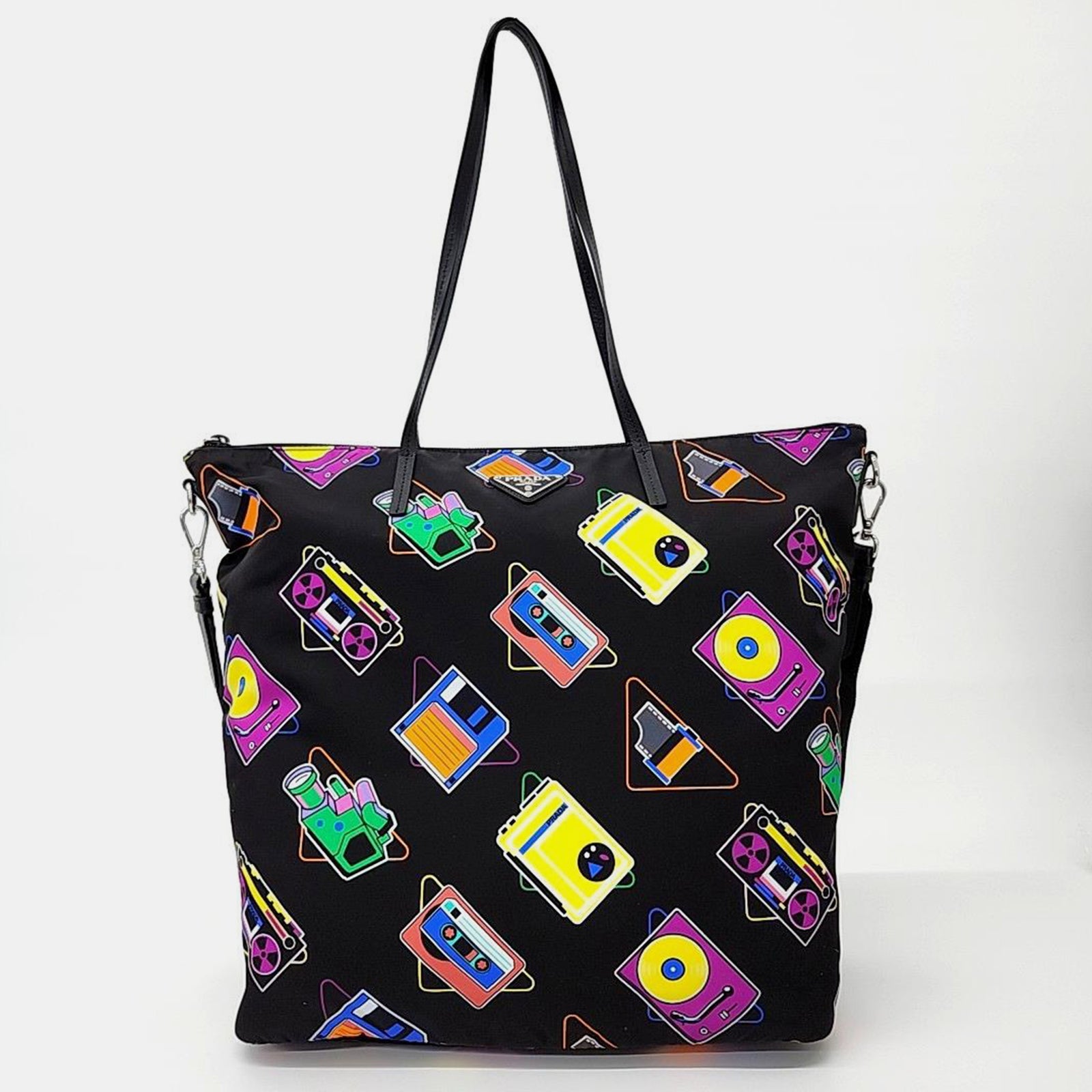 Prada Multicolor Fabric Shoulder Bag