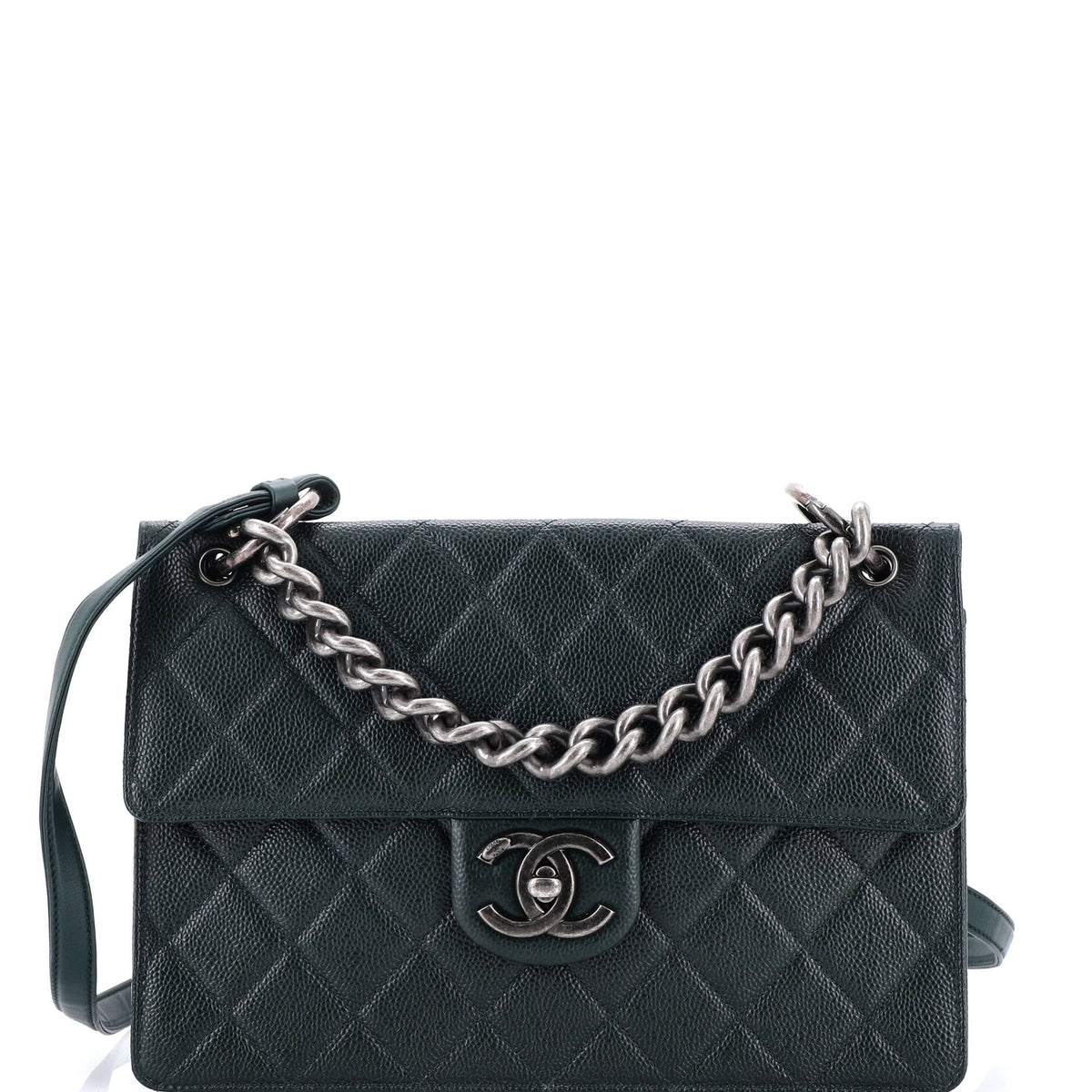 Chanel CHANEL Retro Class Flap Bag Quilted Caviar Large