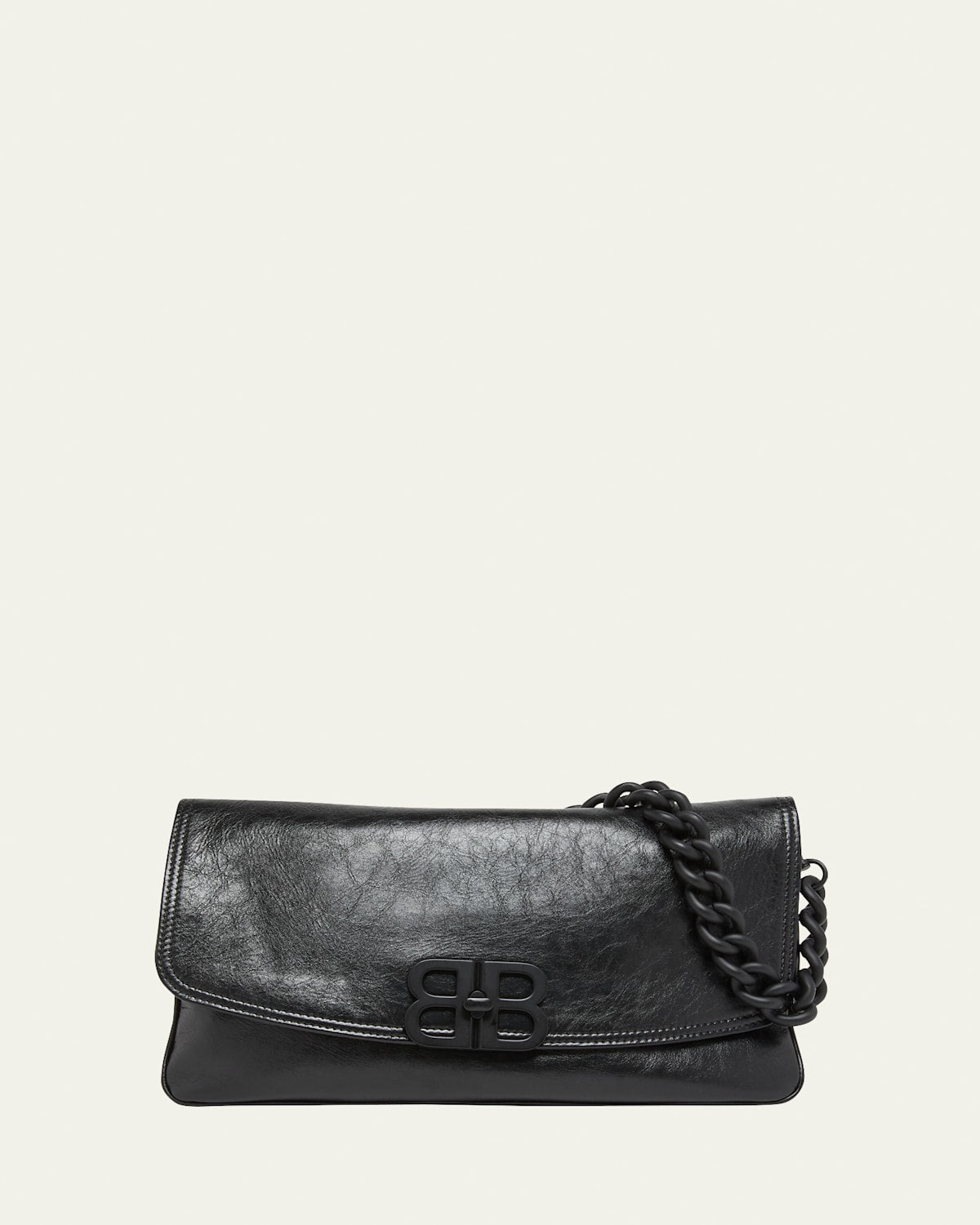 Balenciaga Medium Flap Leather Shoulder Bag