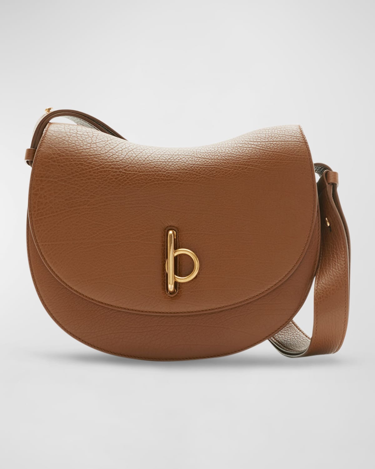 Burberry Rocking Horse Leather Saddle Crossbody Bag