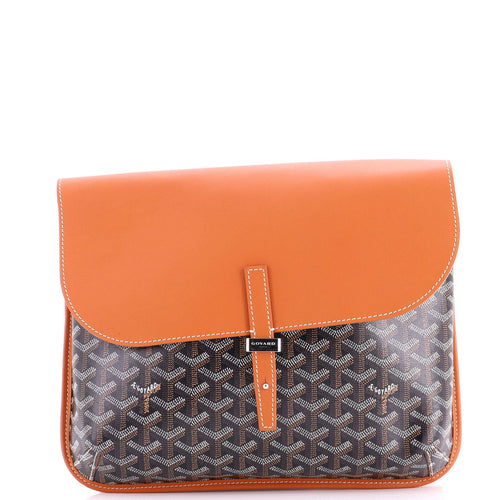 GOYARD Coursier Messenger Bag Coated Canvas and Leather