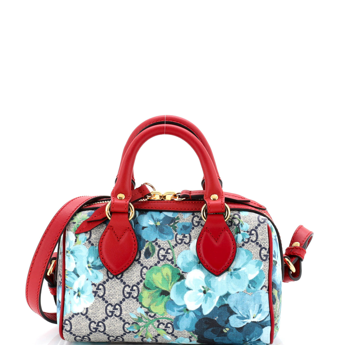 Gucci GUCCI Convertible Boston Bag Blooms Print GG Coated Canvas Nano