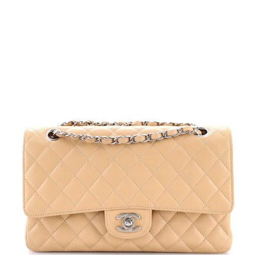 CHANEL Classic Double Flap Bag Quilted Caviar Medium