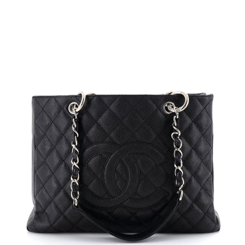 CHANEL Grand Shopping Tote Quilted Caviar