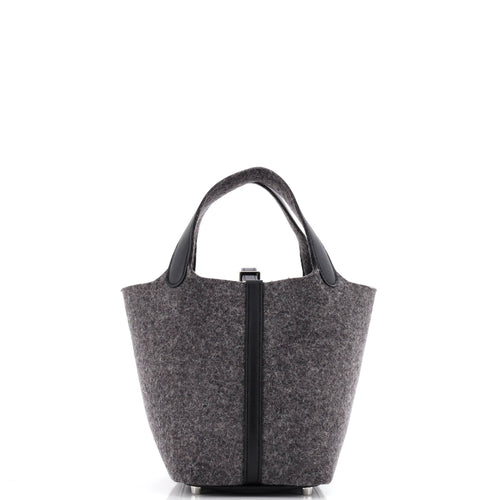 Picotin Lock Bag Felt with Leather PM