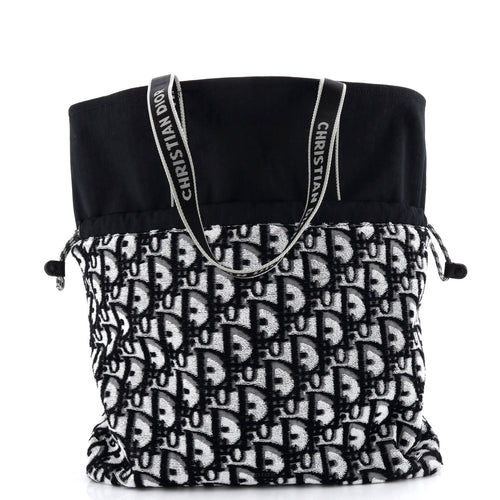 Reversible Tote Oblique Terry Cotton and Oblique Technical Nylon