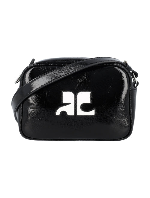 Women's Reedition Naplack Camera Bag in Black | 24APERGSA061CR0044 Color 9999