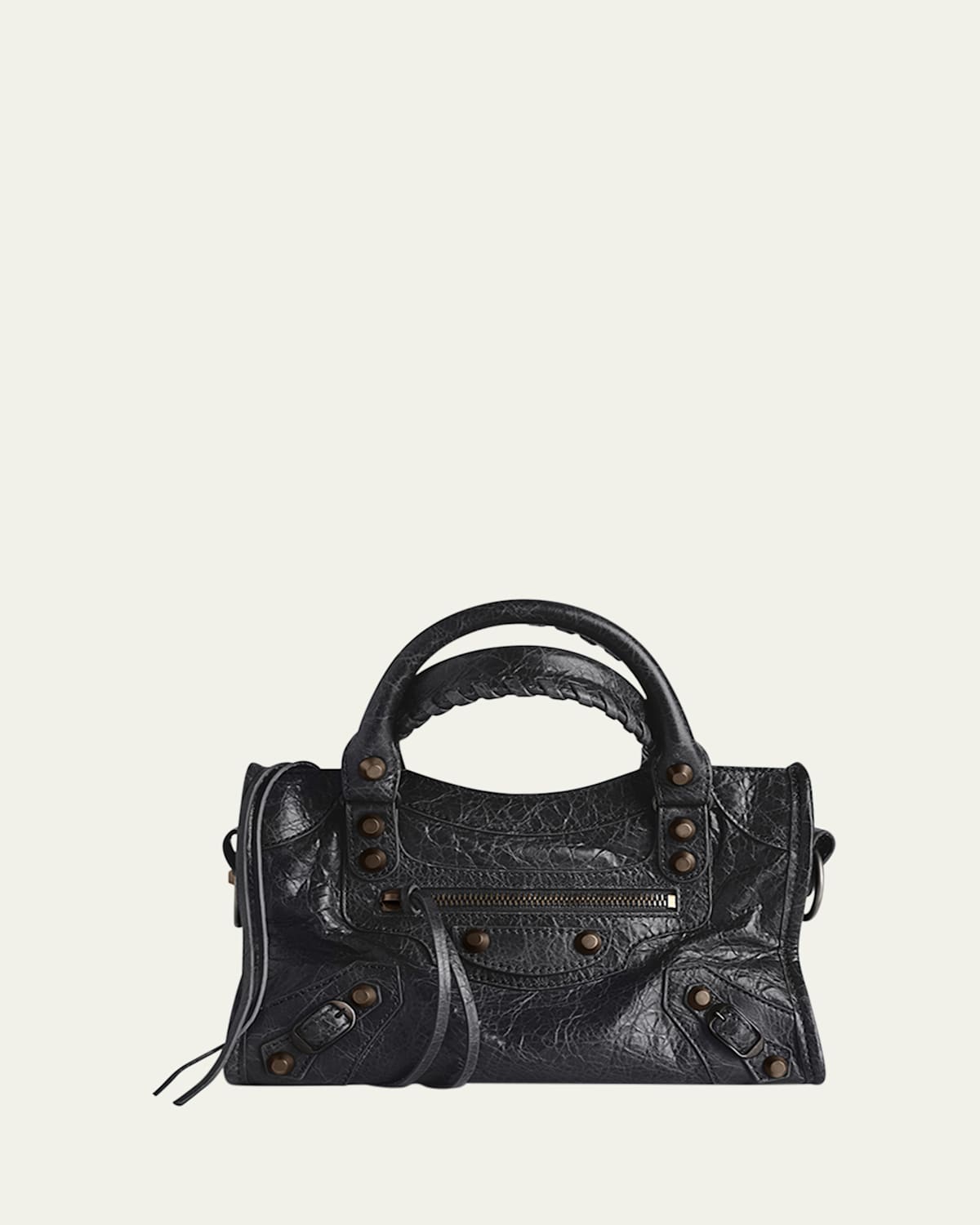 Balenciaga Le City Mini Leather Top-Handle Bag