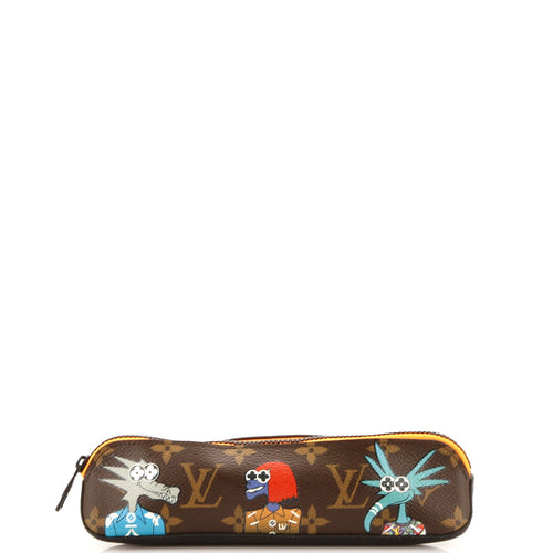 Elizabeth Pencil Pouch LV Friends Printed Monogram Canvas