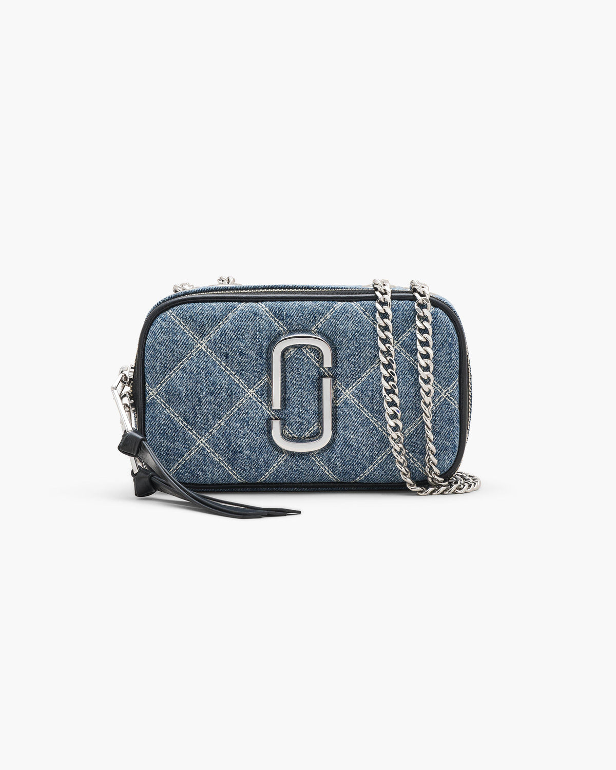 Marc Jacobs Marc Jacobs The Quilted Denim Softshot Bag in Light Wash Indigo