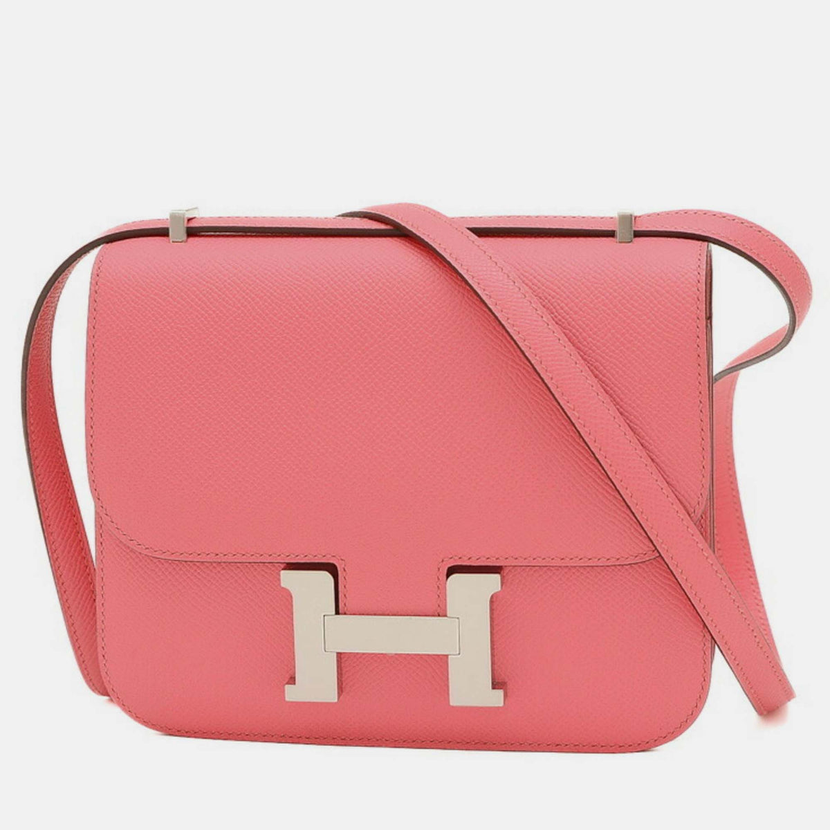 Hermès Rose Azalee Epsom Constance 18 Miroir Shoulder Bag