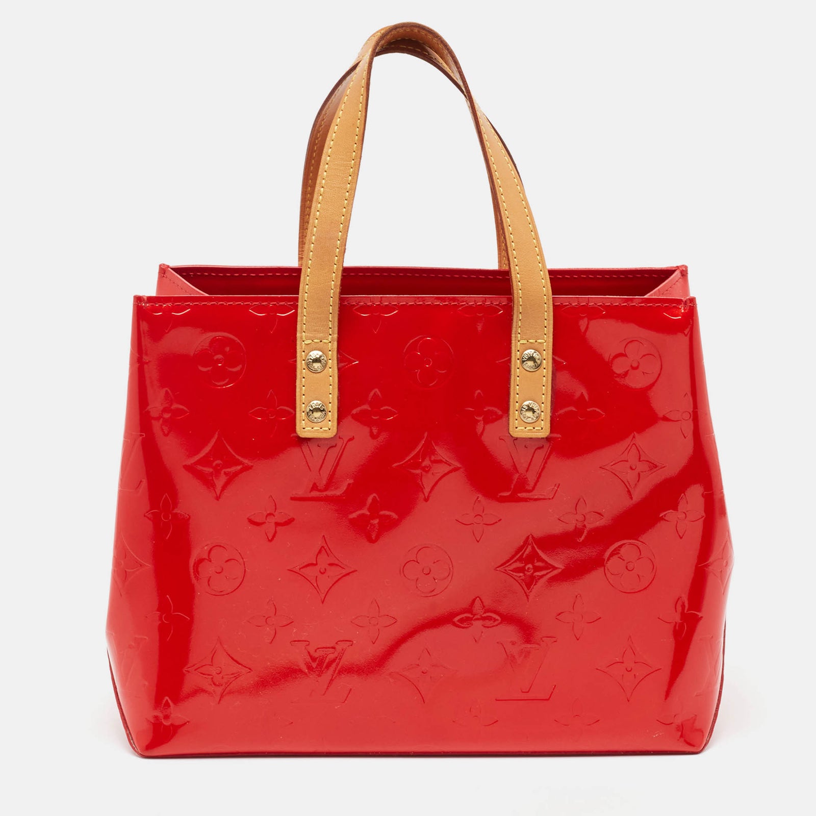 Louis Vuitton Sac Reade PM Vernis Monogram Rouge