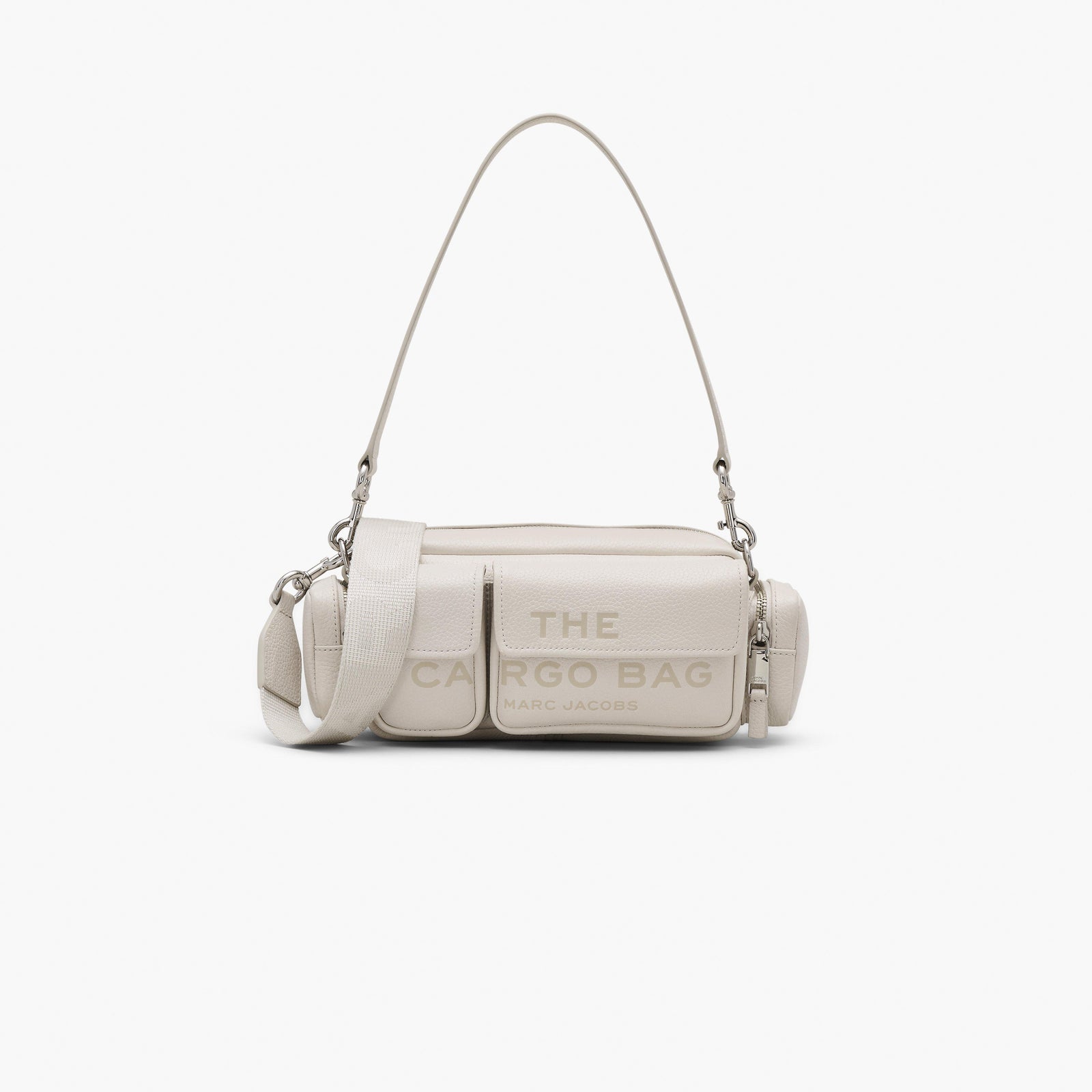 Marc Jacobs The Leather Cargo Bag in Cotton/Silver