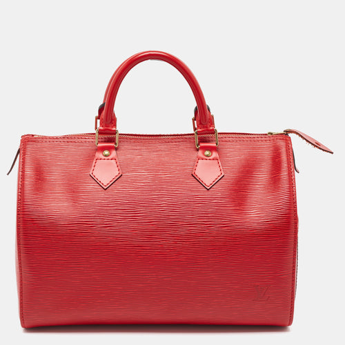 Red Epi Leather Speedy 30 Bag