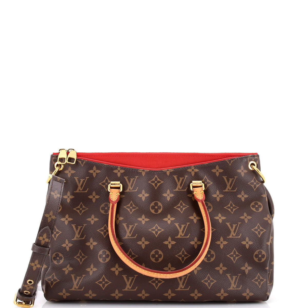 Louis Vuitton Pallas Tote Monogram Canvas with Leather