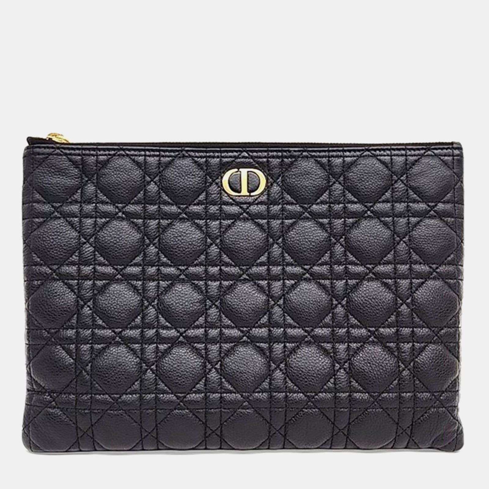 Dior Schwarze Caro-Tasche aus Leder für den Alltag