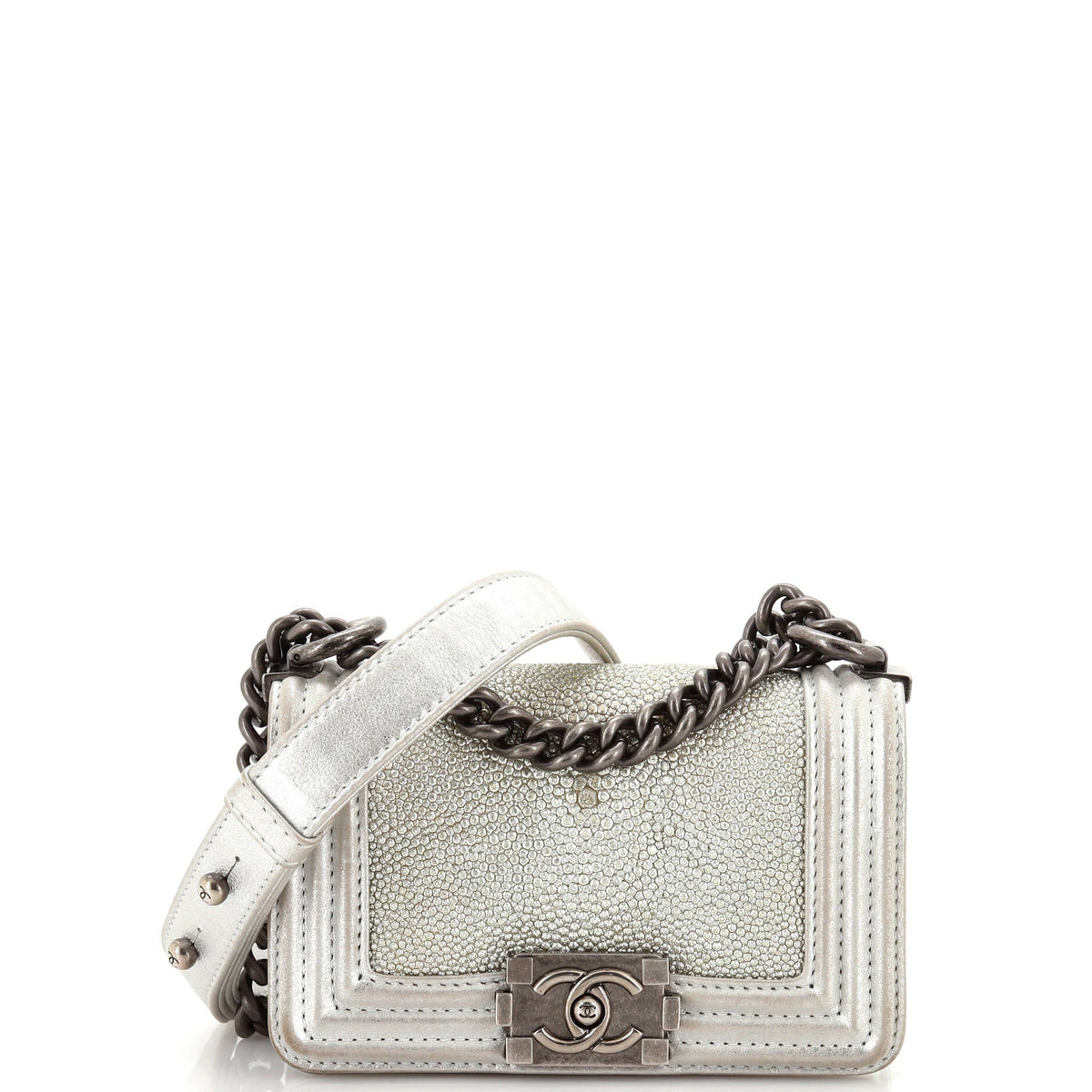 Chanel CHANEL Boy Flap Bag Stingray Mini