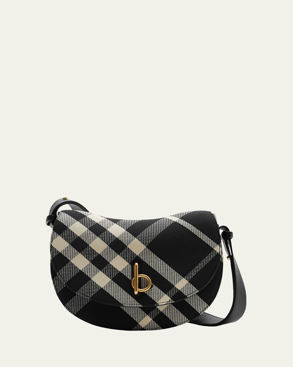 Burberry Sac à bandoulière à carreaux de taille moyenne Rocking Horse