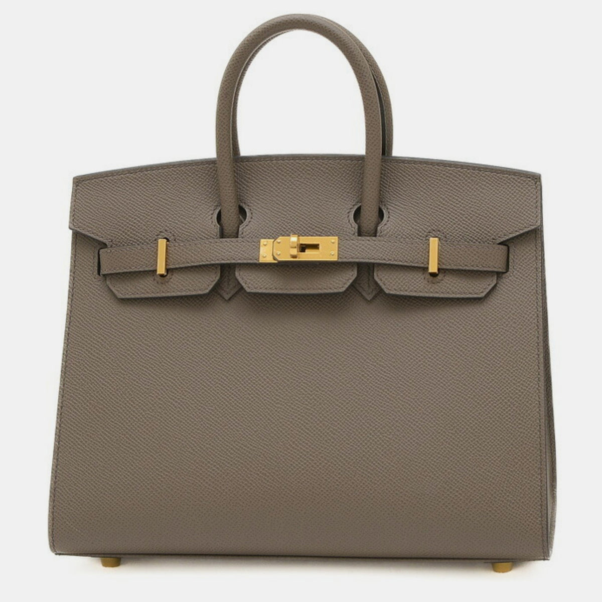 Hermès Etain Epson Birkin 25 Handbag