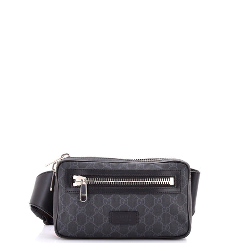 GUCCI Soft Zip Belt Bag GG Coated Canvas Small