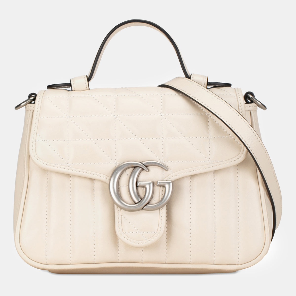 Gucci Mini GG Marmont Aria Matelasse Top Handle Bag