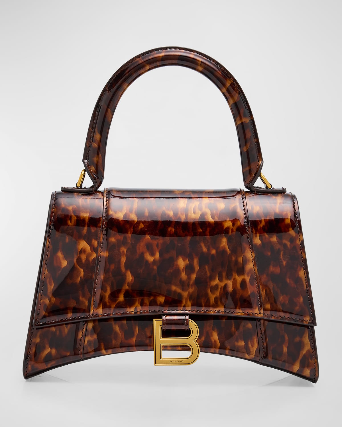 Balenciaga Kleine Tasche mit Muschel-Print „Hourglass“