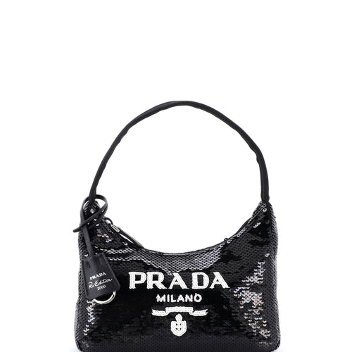 PRADA Re-Edition 2000 Hobo Sequins Mini