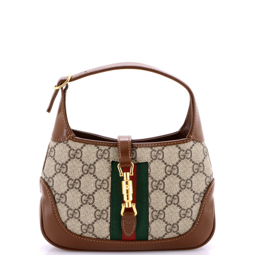 GUCCI Jackie 1961 Hobo GG Coated Canvas Mini