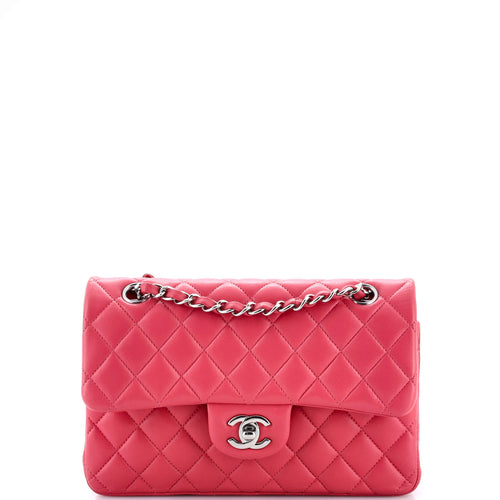 CHANEL Classic Double Flap Bag Quilted Lambskin Small