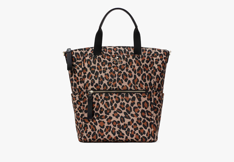 Kate Spade New York Chelsea Spotted Leopard Convertible Backpack