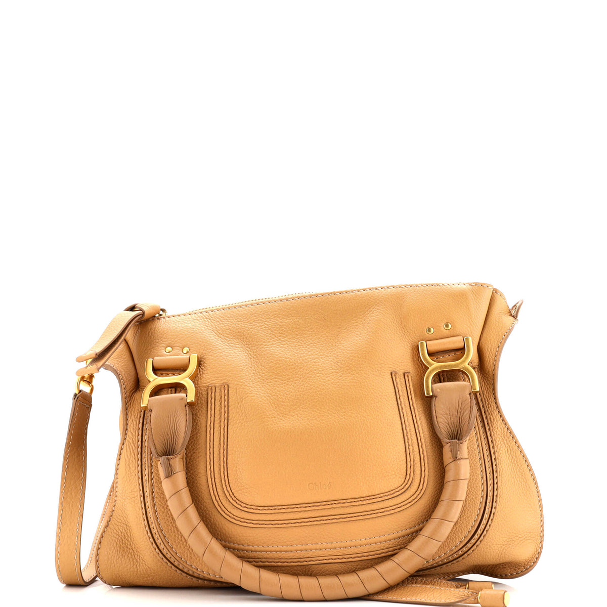Chloe CHLOE Marcie Satchel Leather Medium