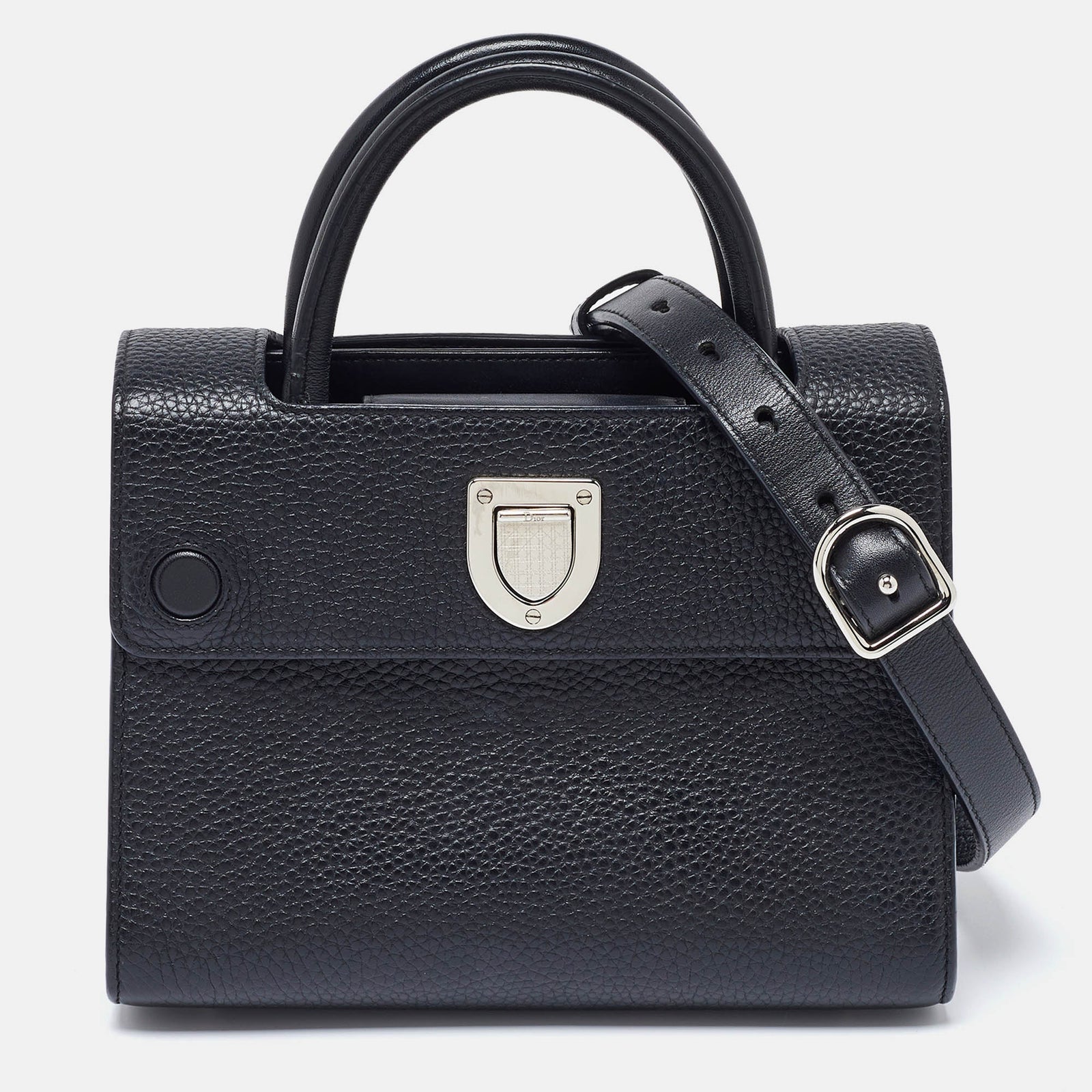 Dior Mini-Tote Diorever aus schwarzem Leder