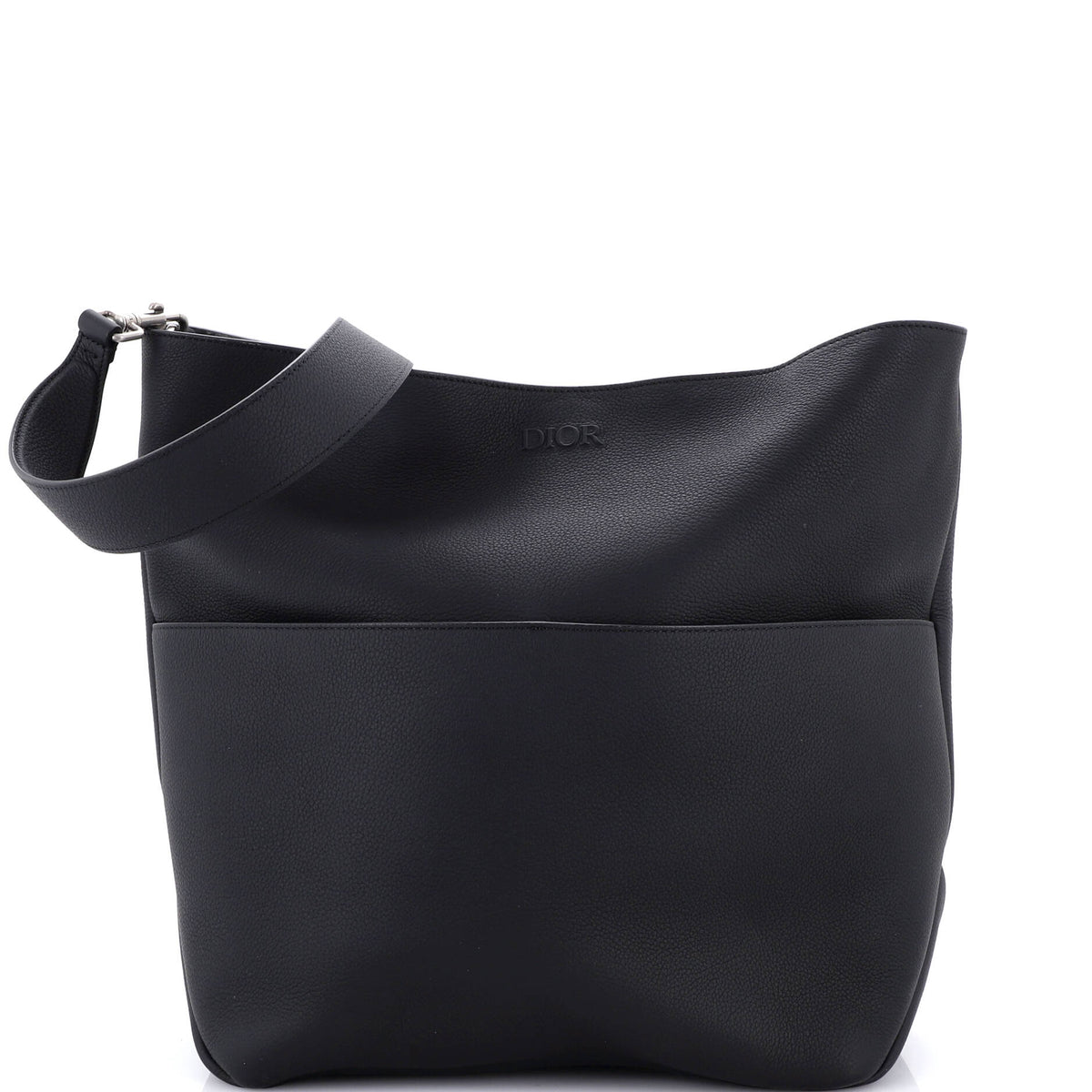 Christian Dior Prive Vertical Convertible Hobo Leather Large
