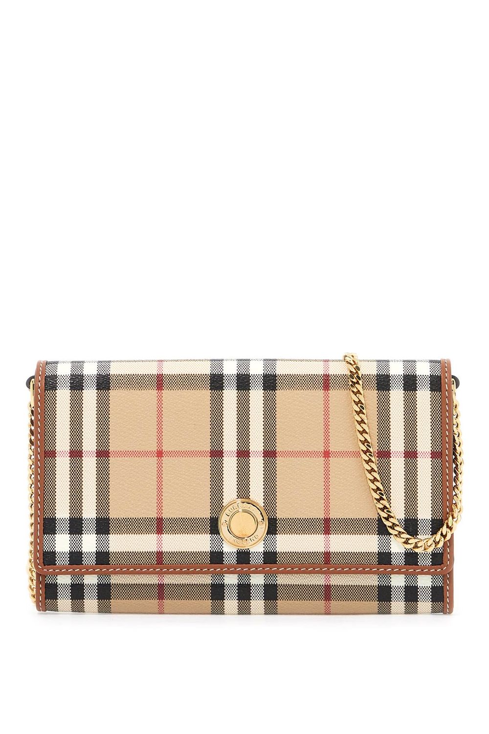 Burberry Women's Ered\n\ncheckered Mini Crossbody Bag in Beige | 8094420