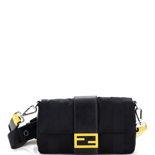 FENDI Baguette Convertible Belt Bag Printed Nylon Medium
